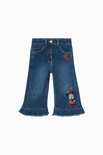 x Disney Flared Jeans in Denim