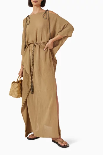 Paamul Kaftan Dress in Cotton Gauze
