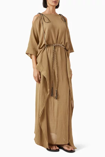 Paamul Kaftan Dress in Cotton Gauze