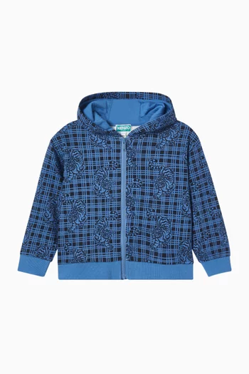 Tiger Logo Zip Hoodie