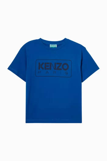 تي شيرت بطبعة شعار الماركة قطن جيرسيه