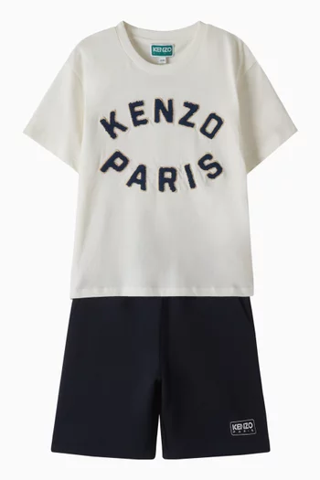 Logo Tag Shorts in Cotton