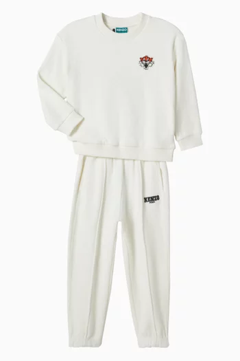 Embroidered Sweatshirt in Fleece