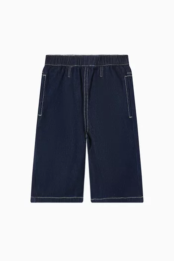 Embroidered Jeans in Denim