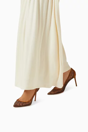 Nude 85 Pumps in Mesh & Suede