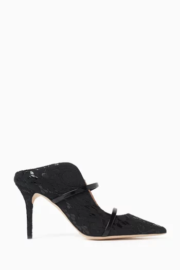 Maureen 85 Mules in Lace