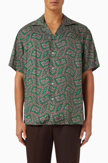 La Chemise Paisley Shirt in Viscose