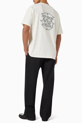 Le T-shirt Slogan Tresses in Cotton