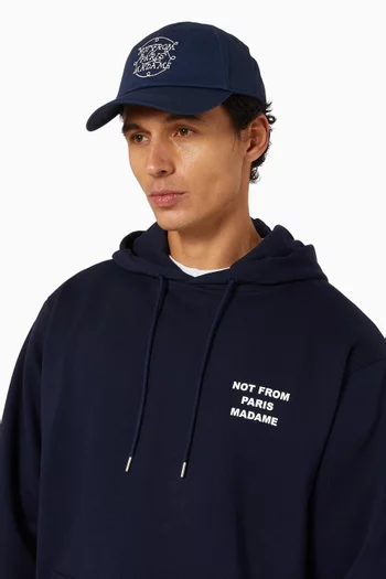 Braided Logo Baseball Cap in Canvas