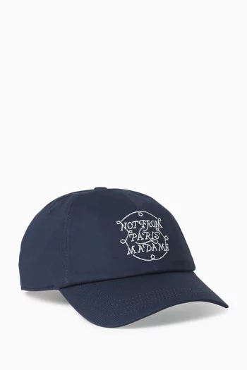 Braided Logo Baseball Cap in Canvas