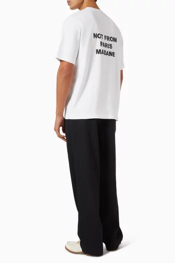 Le T-shirt Slogan in Cotton