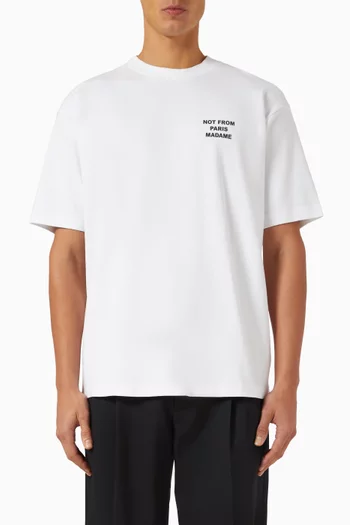 Le T-shirt Slogan in Cotton