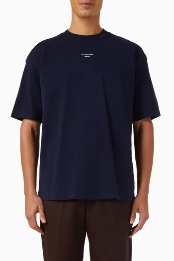 Le T-shirt Slogan Classique in Cotton