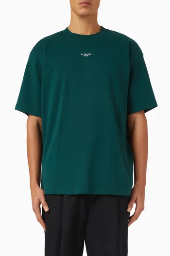 Le T-shirt Slogan Classique in Cotton