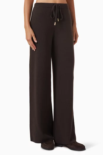 بنطال ماسون منسوج برباط تضييق