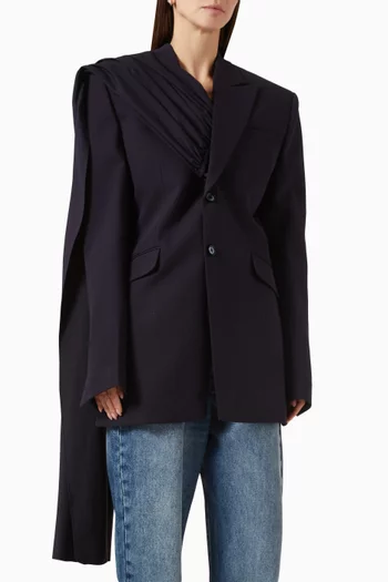 جاكيت بشال كريب بدل