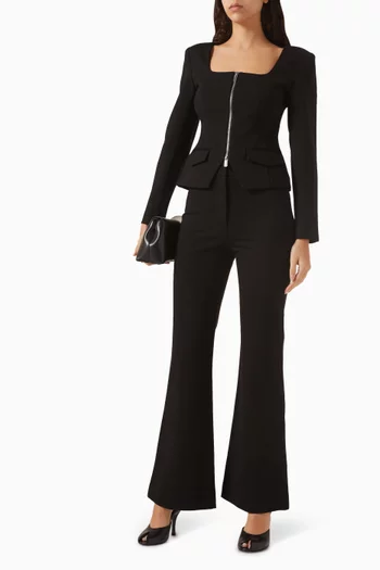 Koda Zip-front Top in Rayon Blend