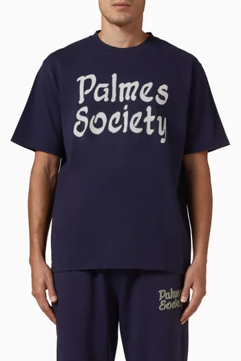 تي شيرت بشعار Society قطن جيرسيه