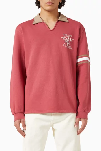 Forever Open Rugby Shirt in Cotton