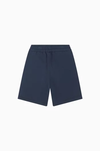 شورت رياضي بشعار الماركة صوف قطني