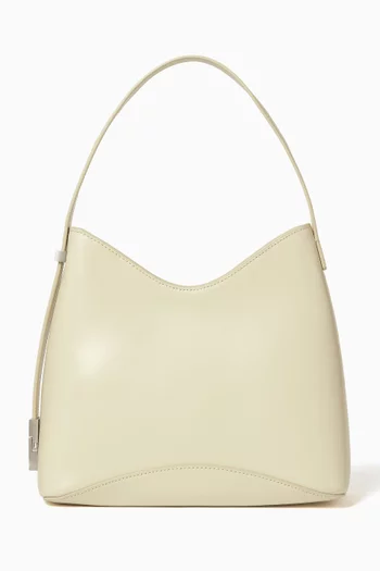 Mini Egg Shoulder Bag in Leather