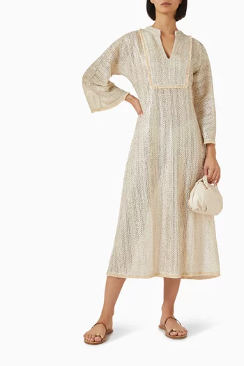 Hera Maxi Kaftan in Cotton-blend