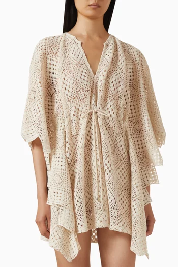 Aphrodite Mini Kaftan in Cotton-blend