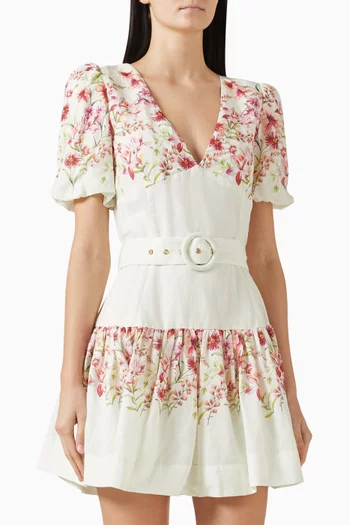 فستان نولا قصير مزيج تينسيل