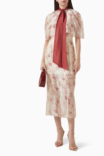 Pia Cape in Acetate-blend