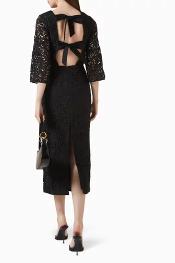 فستان ايريس متوسط الطول دانتيل