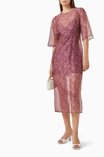 فستان كيكو متوسط الطول