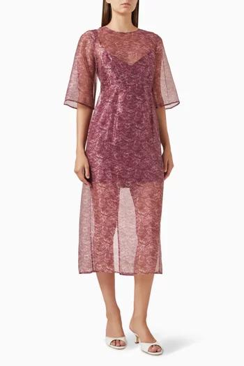 فستان كيكو متوسط الطول