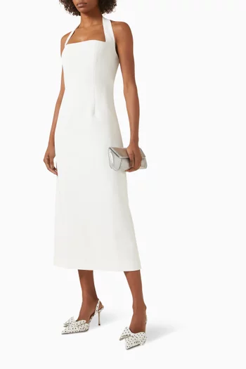 The Ultimate Muse Halter Neck Midi Dress