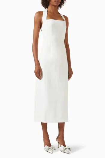 The Ultimate Muse Halter Neck Midi Dress