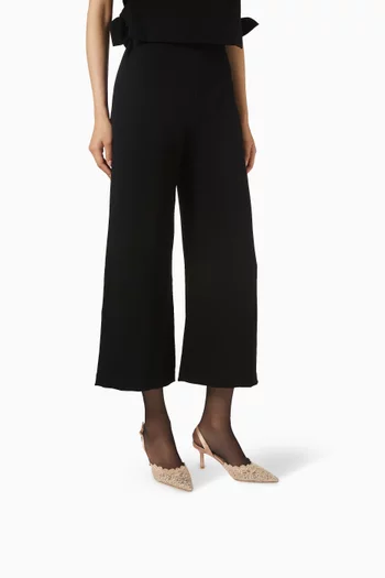 Rimini 70 Crystal Slingback Pumps in Lace