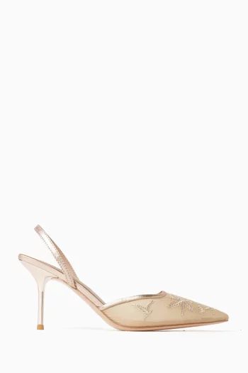 Lealie 75 Embroidered Pumps in Mesh