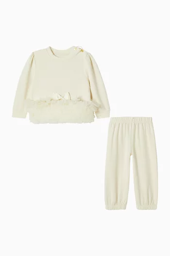 Ruffled Trim Tracksuit