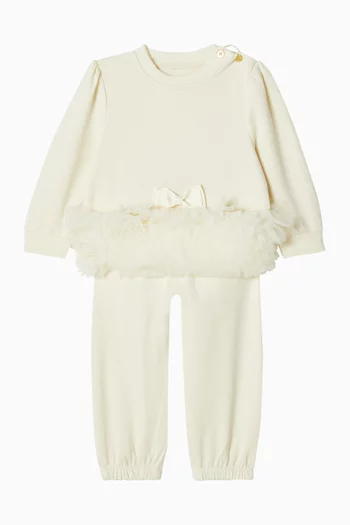 Ruffled Trim Tracksuit