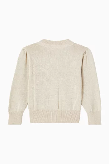 Nikki Metallic Baby Cardigan