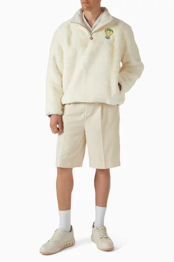 Tennis Mascot Jacket in Faux-fur