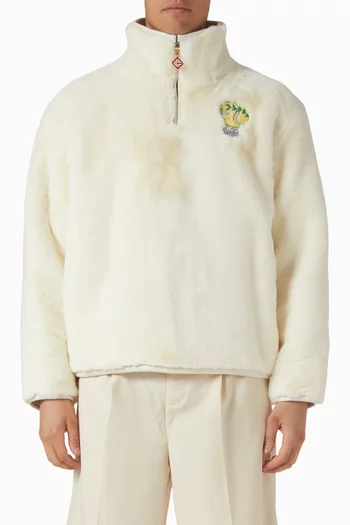 Tennis Mascot Jacket in Faux-fur