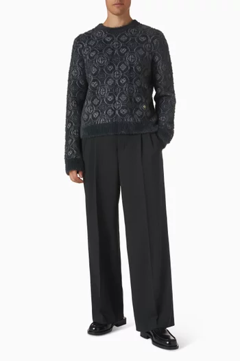 Monogram Fluffy Sweater