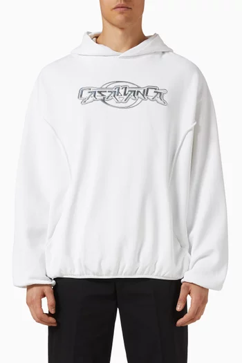 Oversized Panelled Hoodie in Cotton