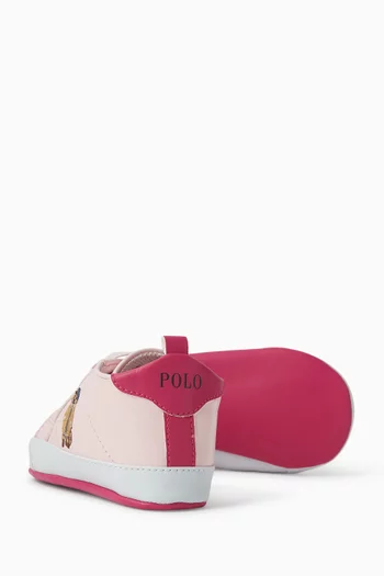 سنيكرز كويلتون بدب جلد صناعي للأطفال الرضع