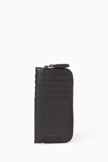 Zip Wallet in SECONDSKIN Leather