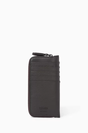 Zip Wallet in SECONDSKIN Leather