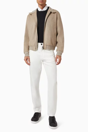 جاكيت اويسي اليمنتس بقصة فضفاضة كشمير