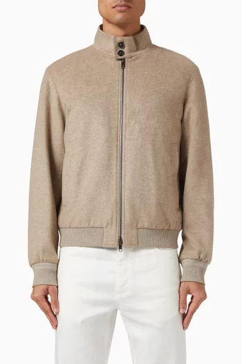 جاكيت اويسي اليمنتس بقصة فضفاضة كشمير