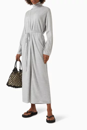 Relaxed Belted Cardigan in Merino-silk