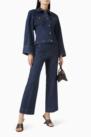 قميص بقصة واسعة دينم